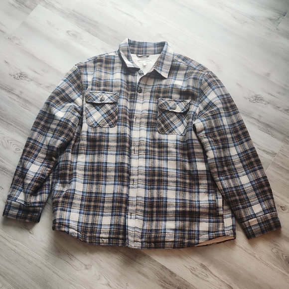 Men's Sherpa Lined Button Up Sweater Jacket - Picture 1 of 9